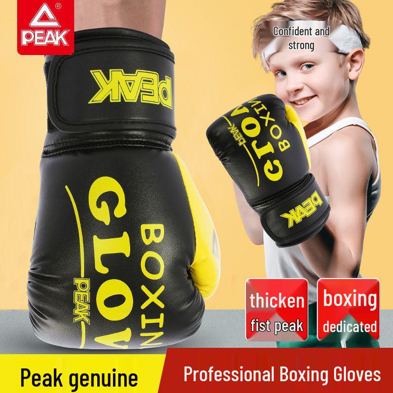 PEAK Youth Boxing Gloves: Thickened Punching Surface for Boys & Girls Training 6oz (Ages 11-18)