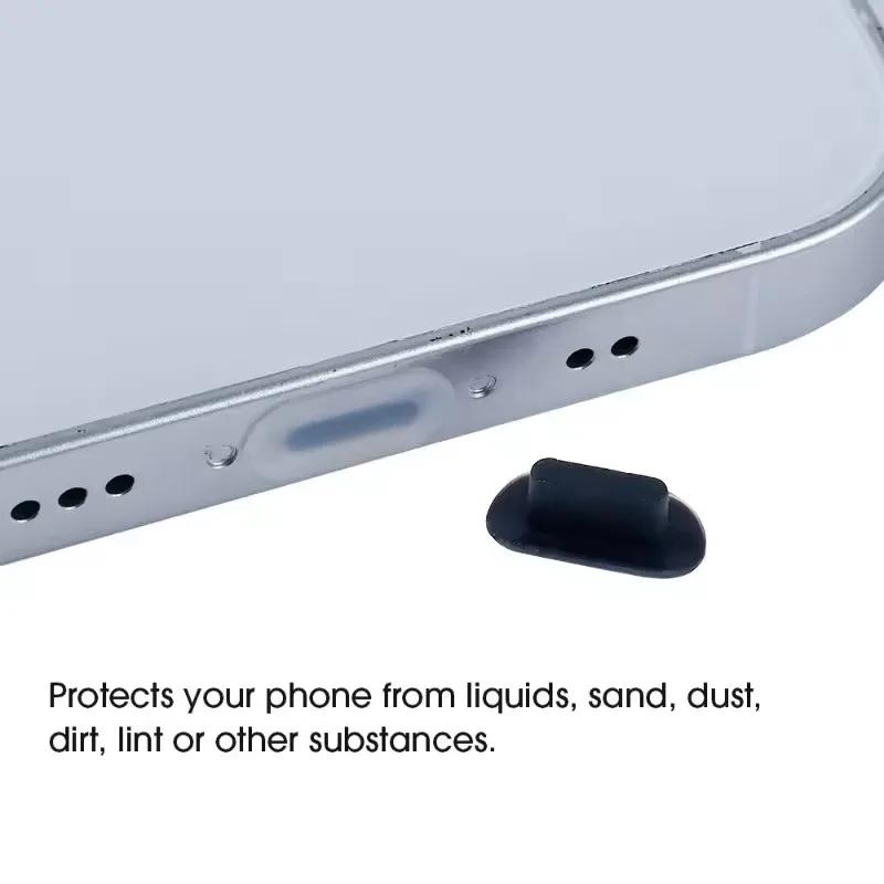 Xiaomi 20/1Pcs Silicone Dust Plugs IOS Charging Port Protective Stopper Cap Cover for Iphone 14 13 12 Pro Max 14 13 Plus Anti-Dust Plug