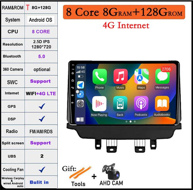 Android 14 For Mazda CX-3 CX3 Mazda 2 DK 2014-2021 QLED IPS CarPlay DSP Car Radio GPS Multimedia Player Navigation HU DVD 4G LTE