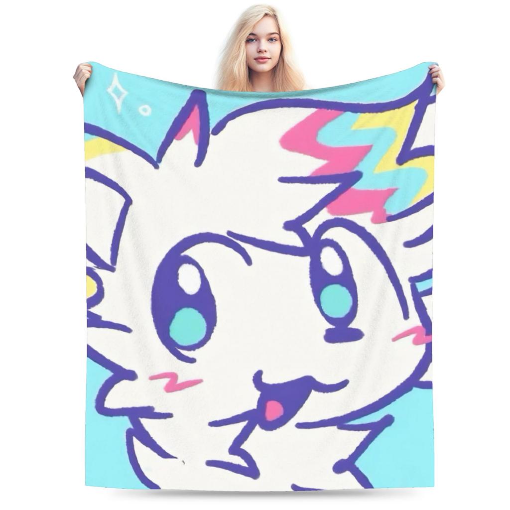 Boykisser Silly Cat Blankets Fleece Spring Autumn Cartoon Portable Super Soft Throw Blankets for Bedding Outdoor Quilt