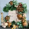 Bruiloft Verjaardag Babyborrel Geslachtsonthulling Decoraties Stofblauw Wit Ballonnenboog Slingerset