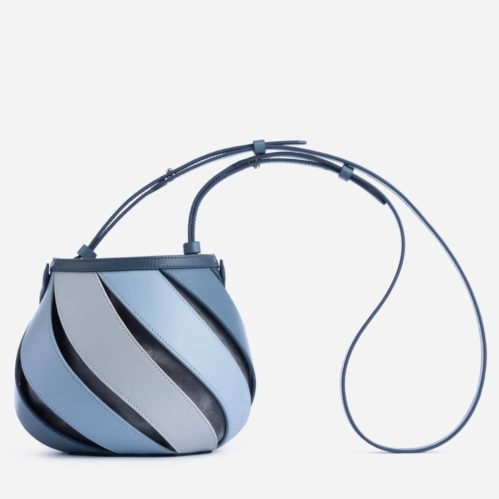 Women's Hollow Shoulder Mini Bag Luxury Designer Brand Bags Bucket Lantern Bag Cross Design PU Bag New Fashion