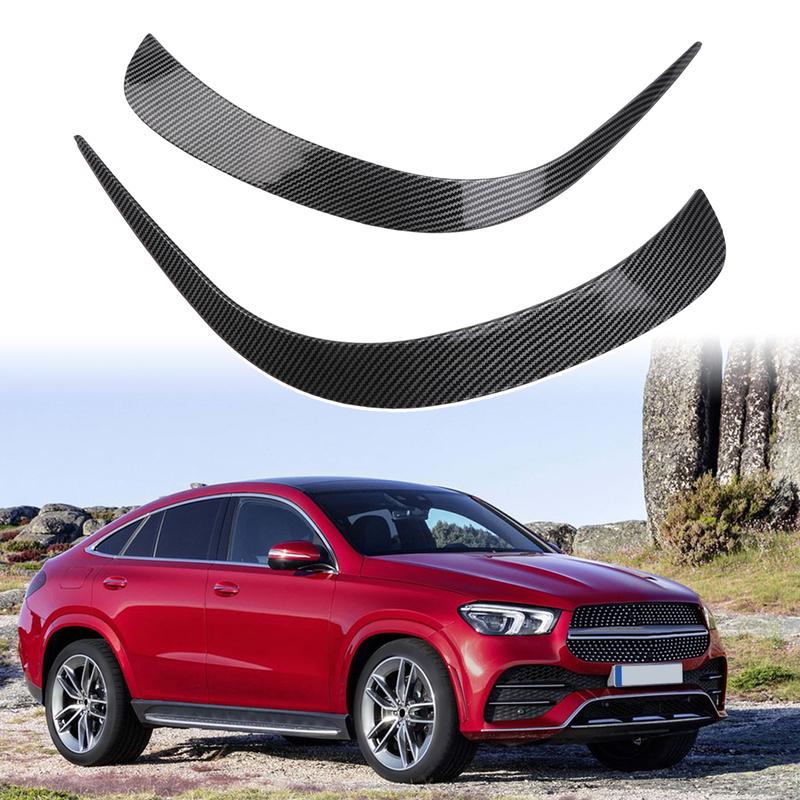 Parts & Accessories Bumper Trim Cover Front 2PACK 2Pcs Gloss Black Plastic HotEasy To tall Practical To Use