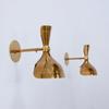 Handmade Brass Wall Lamp Mid Century Italian Perforated Design