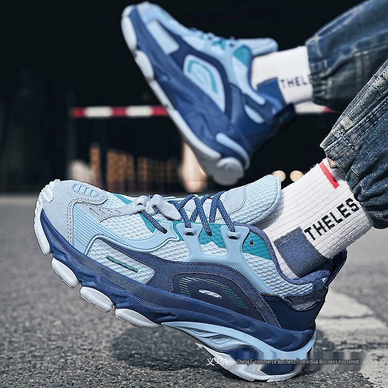 2025 Herren Trendige Retro Mesh Laufschuhe: Sportliche, lässige Dad-Sneakers mit dicker Sohle für den Sommer