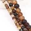 6/8/10mm Natural Stones Beads Coffee Gobi Agate Round Onyx Loose Spacer Beads for Jewelry Making DIY Bracelet Accessories 15inch