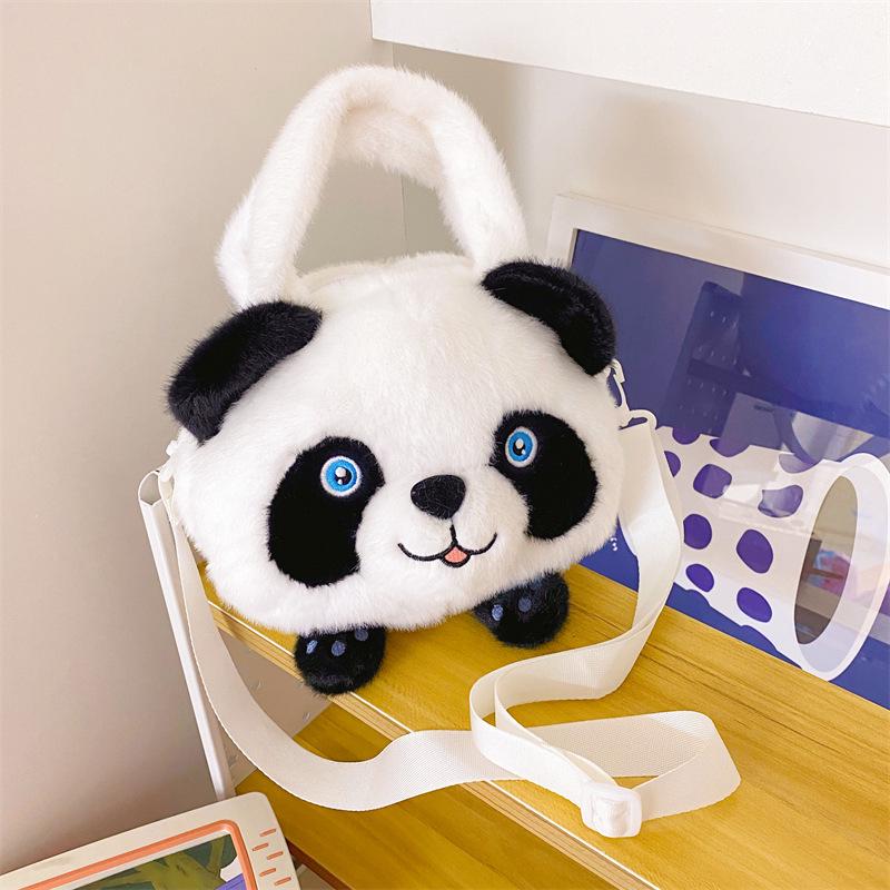 Panda Plush Handbag: Children's Crossbody Toy & Ragdoll Gift