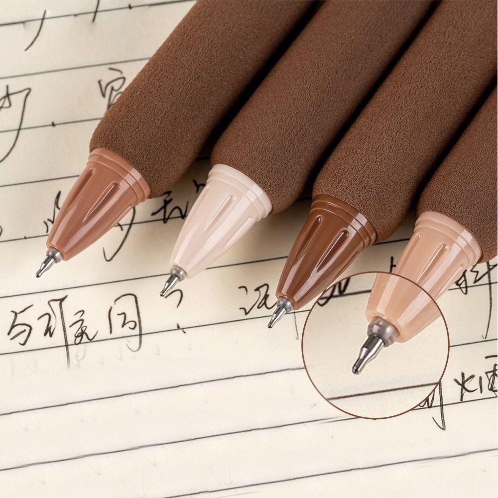 Office Supplies Coffee Color Soft Bread Gel Pen Set Ballpoint Pen Neutral Gel Pen Writing Pen