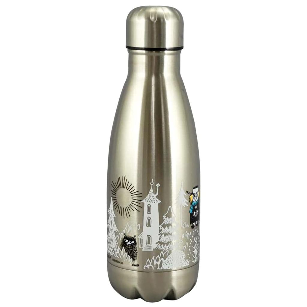 MOOMIN Vacuum-Sealed Stainless Steel Double-Layered Water Bottle, Insulated, Approx. 350ml, Moomin Forest Merchandise, Nordic Style, Mother's Day