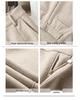 Oatmeal Wool Wide-Leg High-Waisted Slimming Pants for Autumn 2025