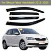 Für Skoda Fabia Fließheck 2015- Seite Fenster Visier Sonne Regen Deflektor Schutz Markise Shelter Abdeckung Trim Auto Styling Zubehör