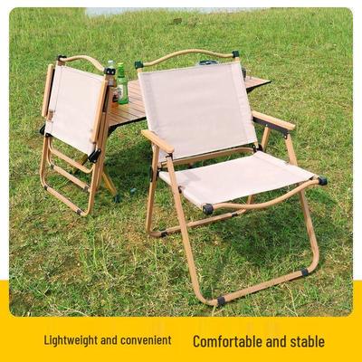 Portable Outdoor Folding Chair with Backrest for Camping, Picnic, BBQ, Fishing, and Sketching