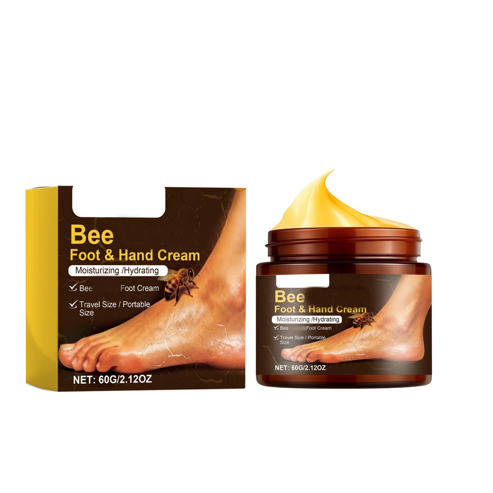 Крем для ухода за ногами, уменьшающий сухость, болезненность и дискомфорт ног и рук, Питательный уходовый крем, 60 г белый