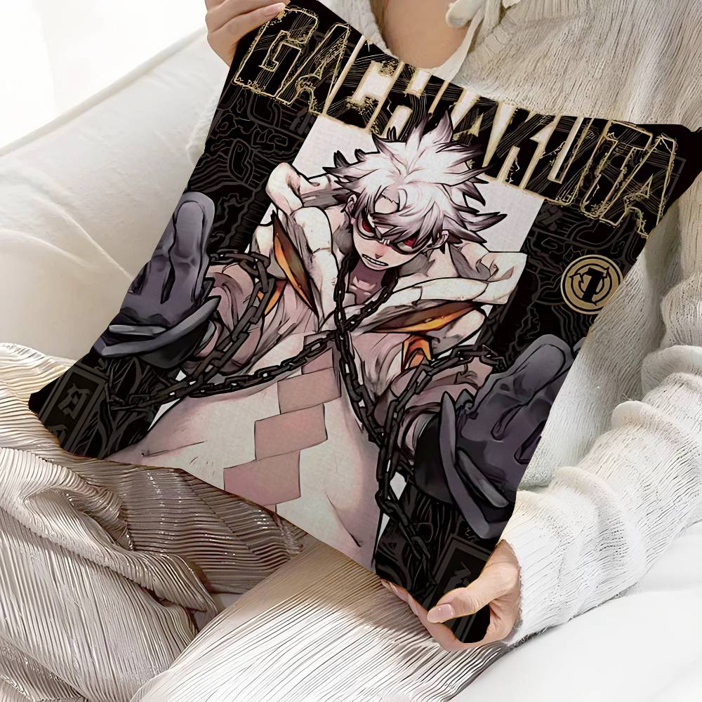 Japanese Supernatural Combat Anime GGachiakuta Pillow Cover For Bedroom Room And Living Room Sofa Decorative Cushion Cover