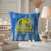 Taco Bell Cushion Cover Anti-dustmite Pillowcase Invisible Zipper Silky Short Plush Sofa Cushion Cover