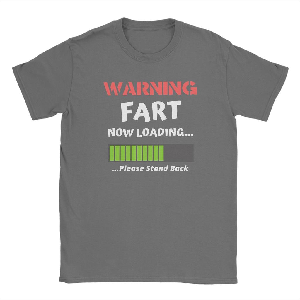Warning Fart Now Loading TShirt Summer Harajuku T Shirts Unisex Cotton Breathable Oversized Tees Short Sleeves Vintage Tshirt