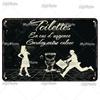 Vintage Metal Sign with Famous French Proverbs Iron Plate Retro Home Decor Gift