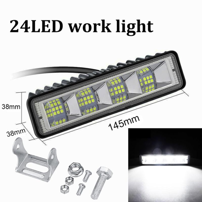 2Pcs 6'' 200W Led Work Light Flood Beam Bar Light Bar Offroad Lights Driving Fog Lights Lamps Drl Lights For Car Suv Truck Offroad
