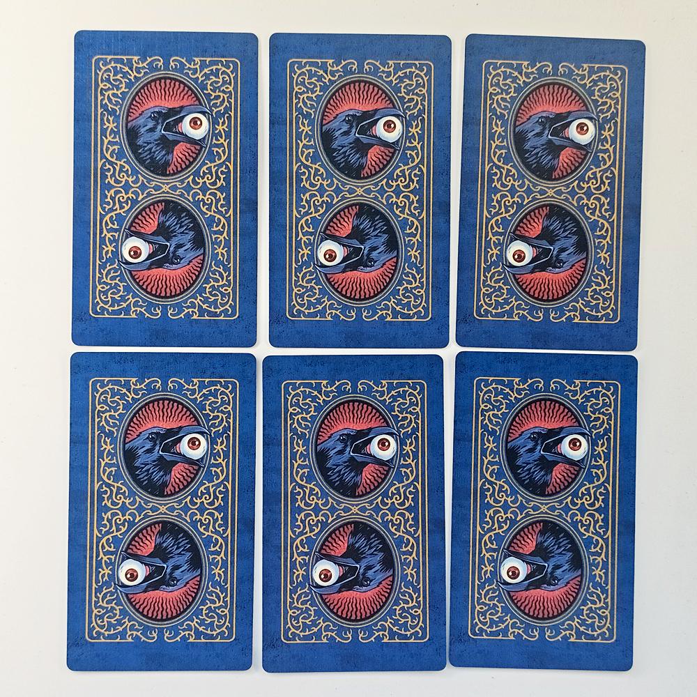 12*7cm Edgar Allan Poe Tarot Deck 78 Stunning Illustrations Based On Poe's Tales Printed On 350GSM Double-embossed Cardstock