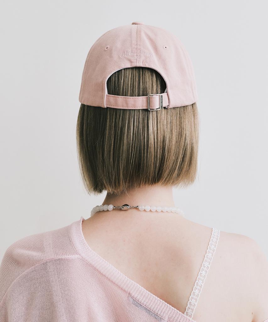Nigaennikol Nicole Lettering Ball Cap_Pink