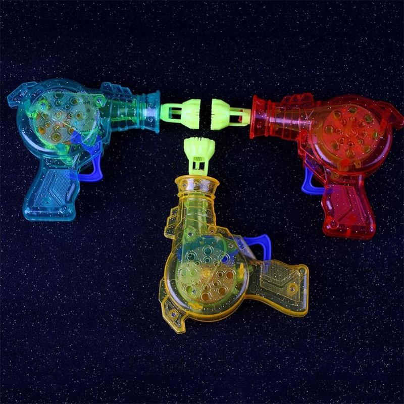 Outdoor Toys Pistolet A Bulle Kid Shining Bubble Gun Soap Bubble Blower Child Toy Baby Water Gun