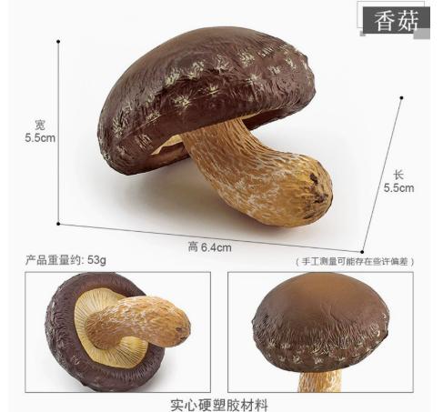 

Cross-border simulated fungus model 127-2127 Shiitake 3g One Size