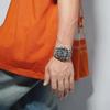 Men Watches Multifunctional Chronograph Wristwatches Luminous Hands Waterproof Silicone Strap Watch Square Dial
