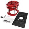 Woodworking Aluminum M8 Router Insert Plate,Carving Machine Lift Base,Router‑Table Lifting System for 65mm Motor