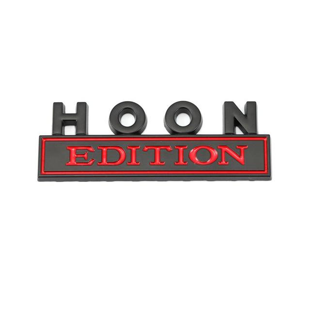 1Pc 3D Metal HOON Edition Logo Car Front Grille Badge Side Fender Rear Trunk Emblem Sticker Decal
