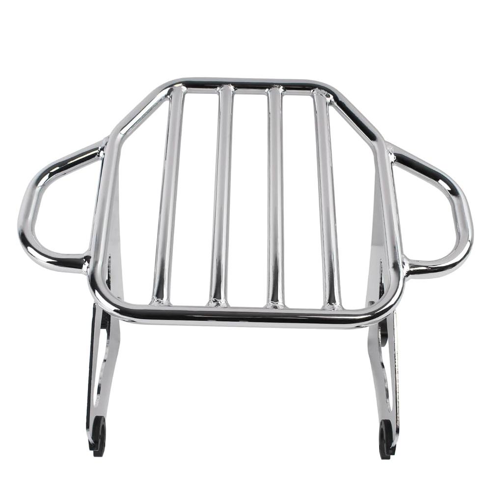 Motorcycle Chrome Two-Up Detachable Luggage Rack For Touring Electra Glide Road Glide Street Glide CVO Road King 2009-2024