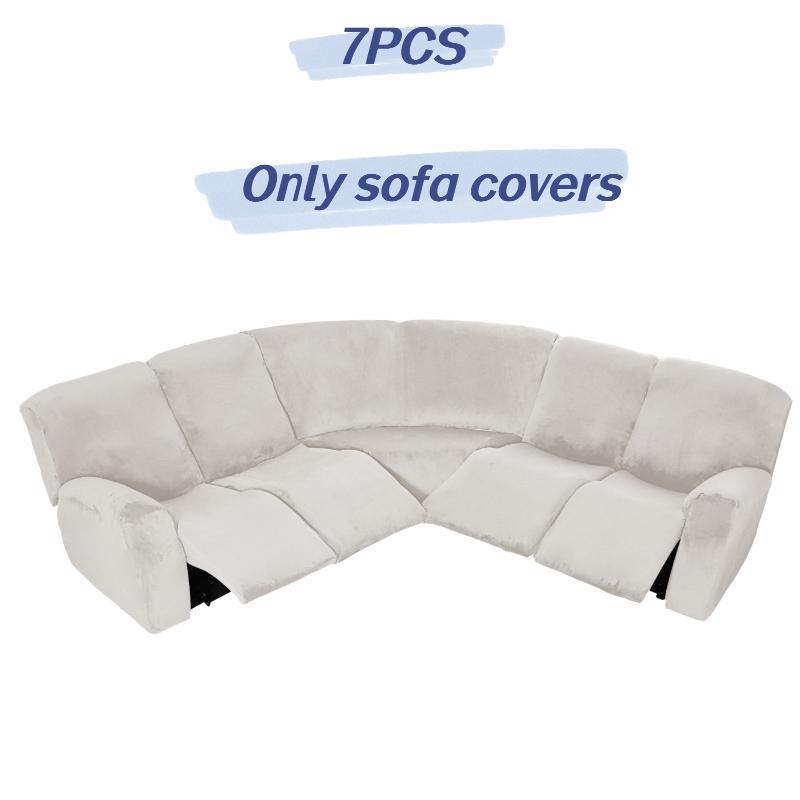 Cover Full Elastic Sofa Slipcover 5 Seater Corner Recliner Couchcover Sectional