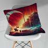 Cool Art Turkish Flag Throw Pillow Case Living Room Sofa Cushion Cover For Home Bedroom Decoration Protector