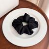 1PC Solid Color Cream Colored Fabric Colon Headband Simple and Fresh Plaid Rubber Band Hair Ties for Woman Hair Accessroies