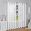 Elegant Silver Dot Design Semi Blackouts Curtains 2Pieces Polyester Window Treatments for Home Decoration