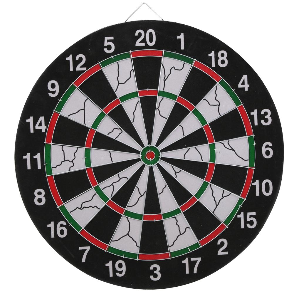 18in Doublefaced Flocking Dart Board Set Students Match Target Metal Pins Accessory