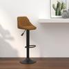 Vidaxl Bar Stool, Brown, Upholstered In Velvet