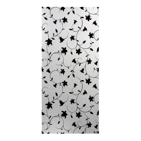 Window Privacy Film Static Window Clings Decorative Plants Butterflies Non-Adhesive Sticker Sun Blocking