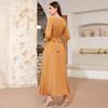 Middle Eastern Muslim Women's Embroidered Robe Loose Casual Long Ethnic Style Dress