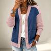 Women's Casual Loose Fit Patchwork Jacket