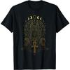 Anubis Heilige Geometrie Ankh Sfinx Oude Egypte T-shirt