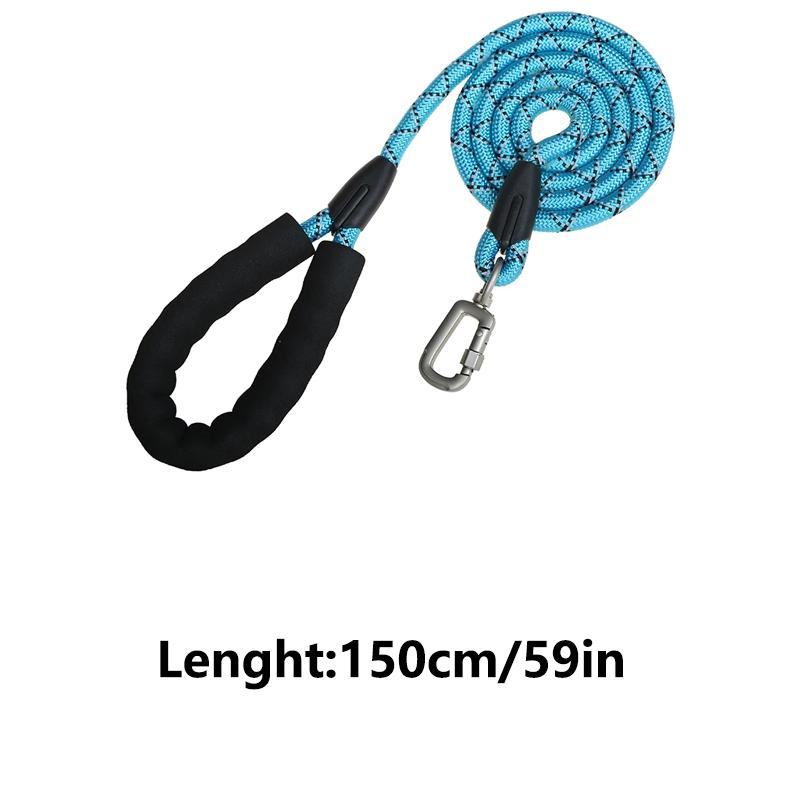 

Dog Leash featuring Comfortable Padded Handle And Highly Reflective Threads Heavy Duty Dog Leash designed for Large Medium Dogs 5 Ft Strong XL