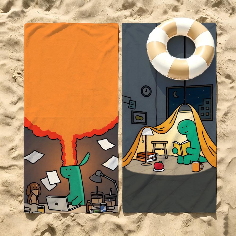 Character JOGUMAN Towel Microfiber Beach Towel Quick Dry Absorbent Soft for Swimming Yoga Resort Travel Camping