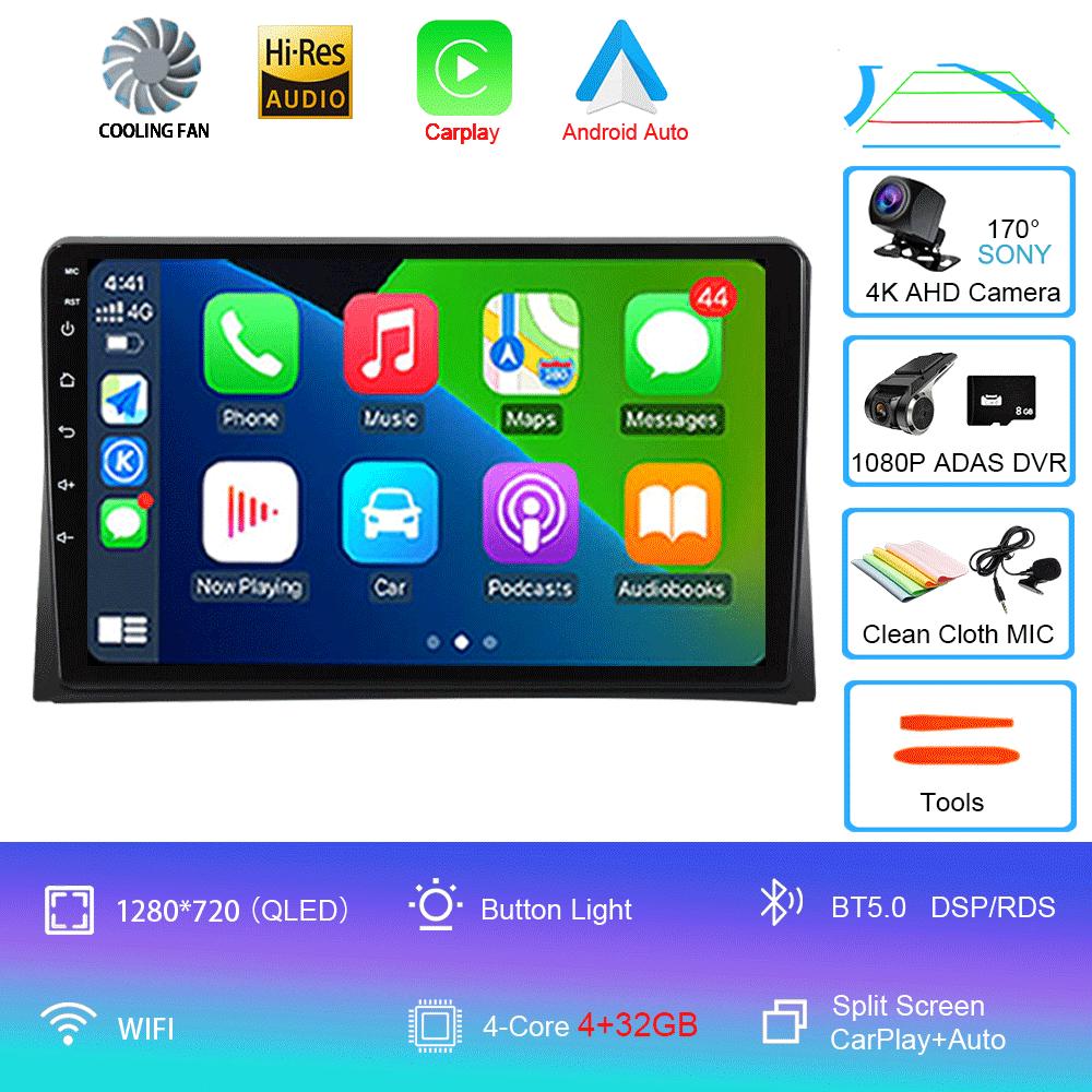 Android 14 Car Radio CarPlay For VW Multivan T5 Transporter 2003 - 2015 4G GPS DSP 2Din Stereo Multimedia Video Player BT