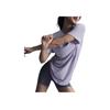 Nike Solid Color Dopamine Quick-Dry Loose Casual Short Sleeve Drop Shoulder T-Shirt Women T-Shirts Purple FN2815512
