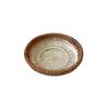 Bamboo Rattan Pastry Plate Round Fruit Basket Home Organizer Storage Basket  Dessert
