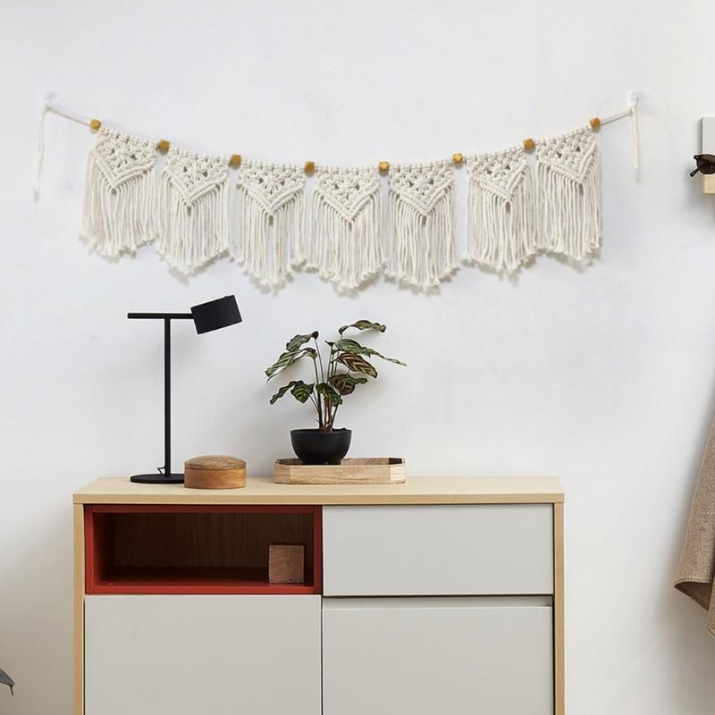 Handwovens Macrames Tapestry Wall Hanging Tapestry For Bedroom Ambiances Hanging Pendants Decoration Present for Family