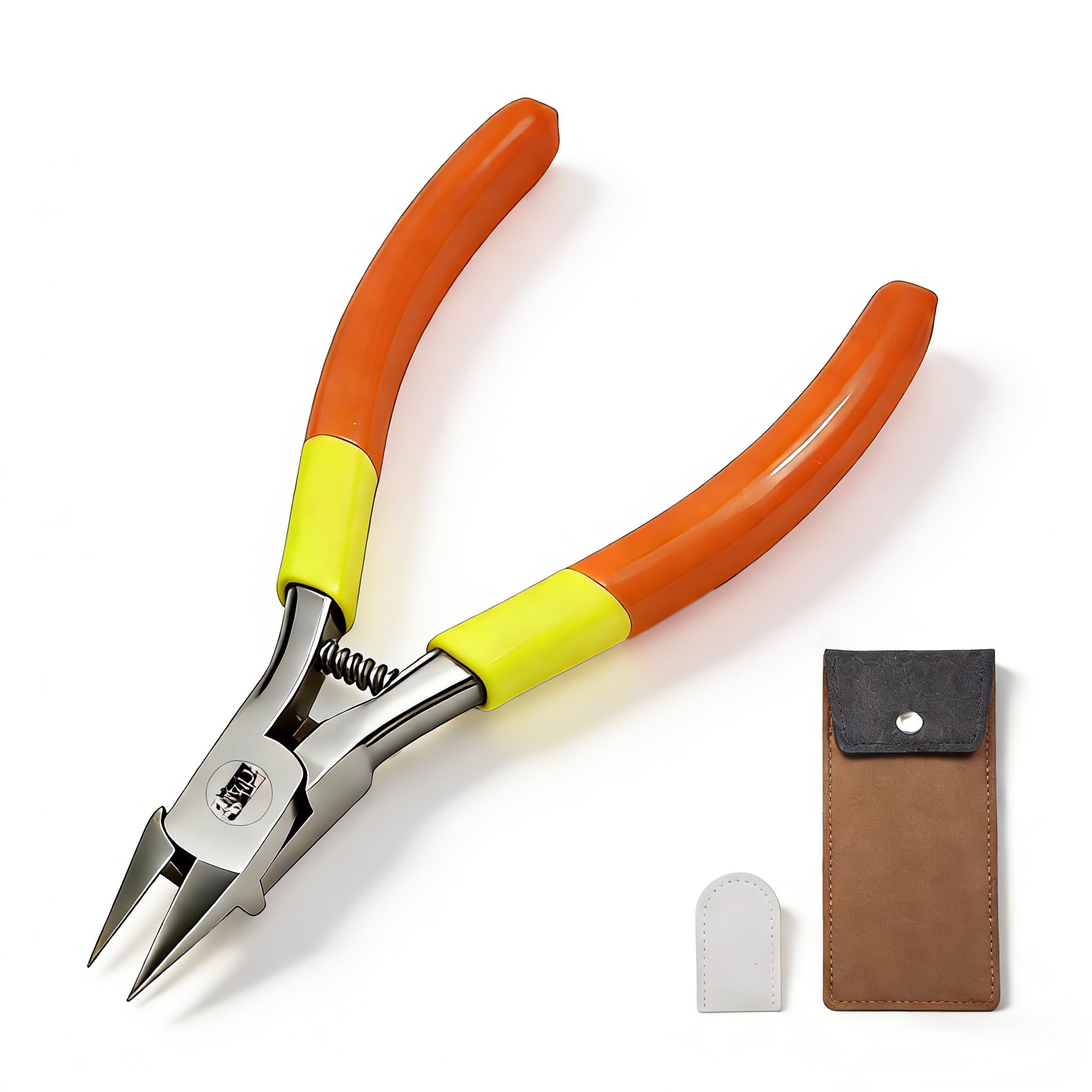 

LIUDU Nipper Plastic Model Kit Single-Edge Thin Blade Nipper 120mm High Carbon Steel Gunpla Assembly Tool Orange Yellow