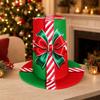 Christmas Top Hat Soft Pull-on with Bow Motif Photo Prop