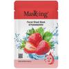 MasKing Beauty Facial Sheet Mask of Strawberry (20g) & Bamboo Facial Sheet Mask of Watermelon & Muskmelon (20g) Ideal for Women & Men (Combo Pack