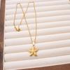 Ocean Starfish Pendant Necklace for Women Gold Plated Stainless Steel Choker Necklace Waterproof Summer Beach Fashion Jewelry